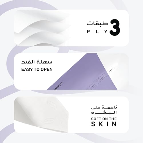 Govyy Ultra-Soft 3-Ply Facial Tissues - 50 Boxes of 300 Sheets | Cotton-Like Feel for Sensitive Skin Daily Use