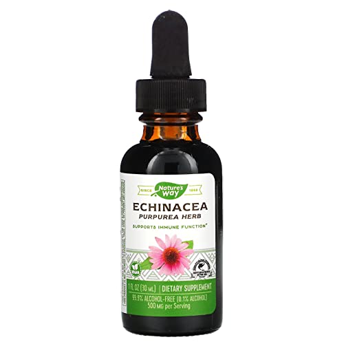 Nature's Way Echinacea - Alcohol-Free Liquid Extract - 1 fl. oz (30ml) - Immune Support