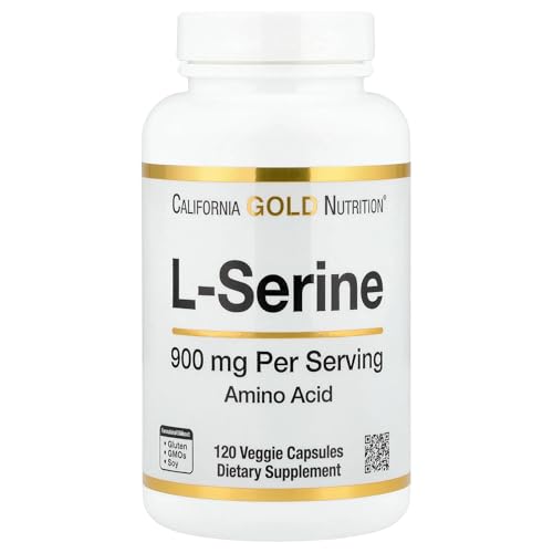 California Gold Nutrition L-Serine, 900 mg, 120 Veggie Capsules