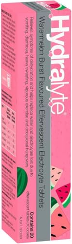 Hydralyte Effervescent Watermelon Burst Electrolyte Tablets - 20 Count