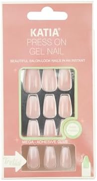 Katia Coffin Press-on Gel Nails - 103 Ombre - Long-lasting Manicure