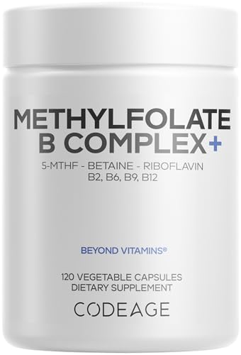 Methyl-Elite Methylation Supplements - 5 MTHF, Methylcobalamin 1000mcg Methylated Vitamin B12, Riboflavin, Betaine, Vitamins B6, Methylfolate - Methylation Cycle MTHFR - 2 Months Supply - 120 Capsules