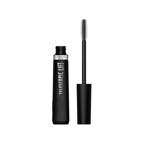 L'Oréal Paris Telescopic-Lift Washable Mascara - Lengthening & Volumizing, 36HR Wear, Black