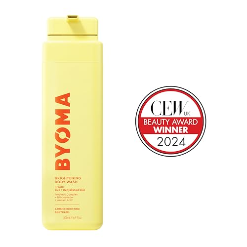 BYOMA Brightening Body Wash | 400ml | Treats Dull & Dehydrated Skin | Niacinamide & Azelaic Acid for Skin Barrier Repair
