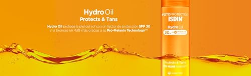ISDIN Hydro Oil SPF 30 - Hydrating Sunscreen with Sun Protection