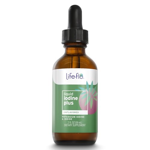 Life-flo Liquid Iodine Plus - 2oz (59ml) for Thyroid Support