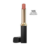L'Oreal Paris Colour Riche Intense Volume Matte Lipstick - Le Nude Resilient - 16HR Wear with Hyaluronic Acid - 0.06 Oz