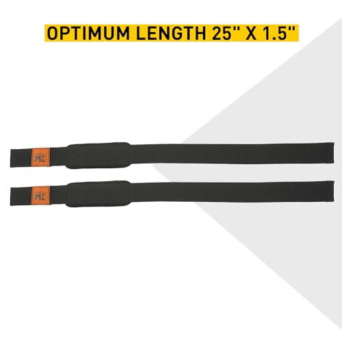 MuscleBlaze Wrist Supporter Weight Lifting Straps | Gym & Deadlift Grip Enhancer (Black Free Size)