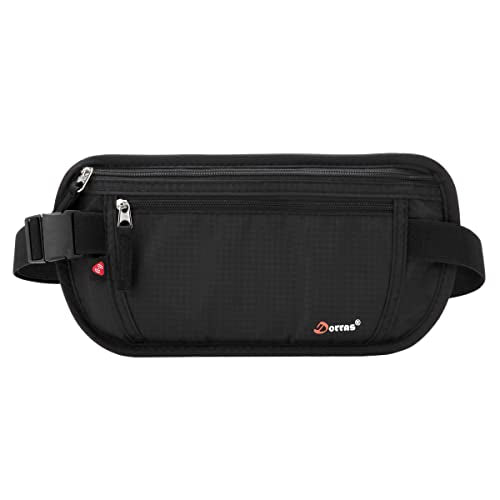 Money Belt with RFID Blocking Security Slim Travel Wallet