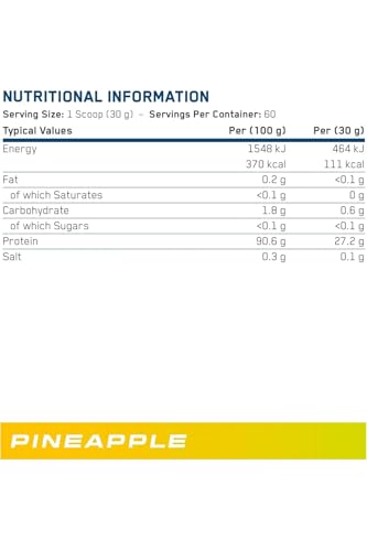 Beef XP Pineapple Beef Protein Isolate 1.8kg - High Protein Dairy-Free Keto Friendly