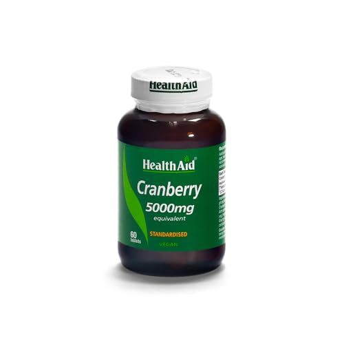 Health Aid Cranberry 5000 mg - Standardized Support for Urinary Tract Health (60 Tablets)