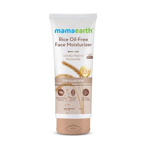 Mamaearth Rice Gel Oil-Free Face Moisturizer with Rice Water, Niacinamide & Aloe Vera - 80g