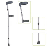 Dorra JL933L Anodized Aluminum Forearm Crutch with Movable Handgrip