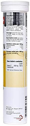 Vitamin C 1000mg Effervescent Tablets - Lemon Flavor for Immune Support (20 Count)