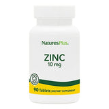 Nature's Plus High-Potency Zinc Tablets 10mg, 90 Pieces