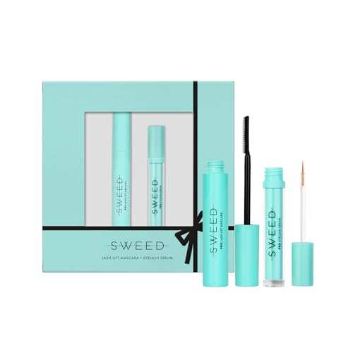 Sweed Lash Lift Mascara + Eyelash Growth Serum Set - Volumizing & Nourishing