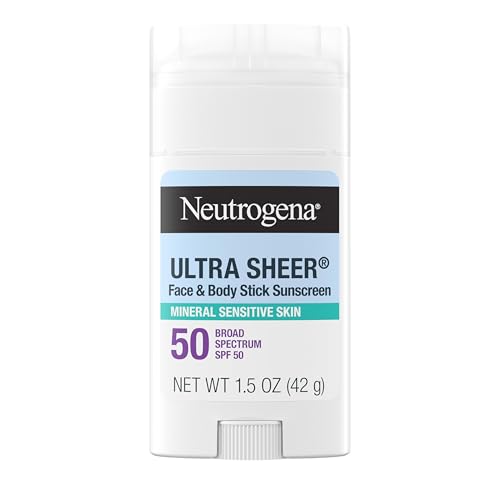 Neutrogena Ultra Sheer Mineral Face & Body Stick SPF 50 - Multi-Purpose Sunscreen