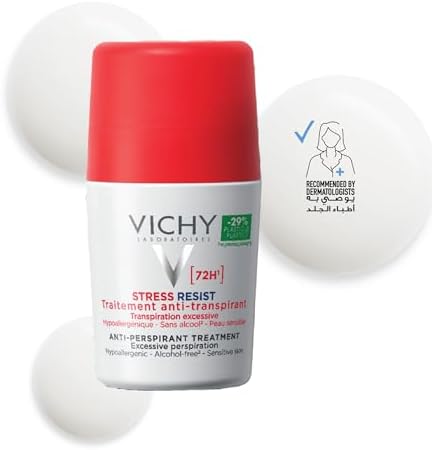 Vichy 72-Hour Stress Resist Deodorant - Powerful Protection for Excessive Sweating