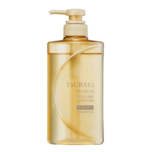 Tsubaki Premium Volume & Repair Shampoo 450ml - Japanese Hair Care for Stronger, Fuller Hair
