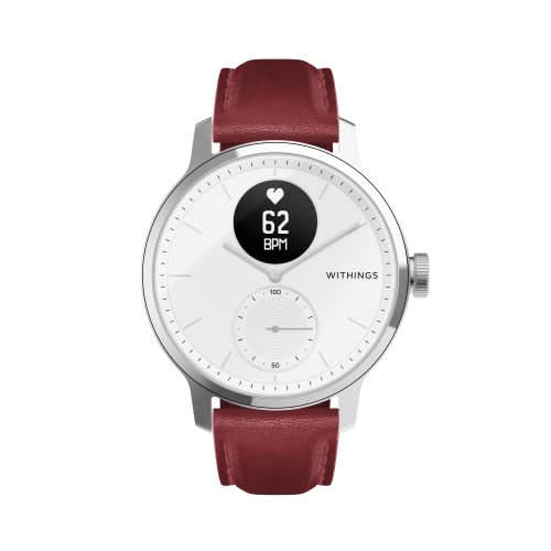 Withings Premium Leather Wristband for ScanWatch, Steel HR, Steel HR Sport, Move ECG, Move and Steel - Luxury Fit