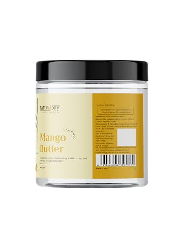 Tattvalogy 100% Raw Unrefined Mango Body Butter - 100g Jar