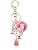 Pink Initial Letter Keychain Keyring for Women - Purse & Handbag Tassel & Pom Charm