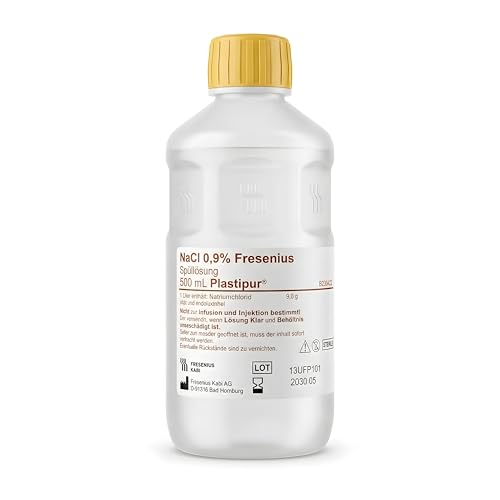 Sterile Isotonic Saline Solution 0.9% 500ml for Baby and Wound Cleaning