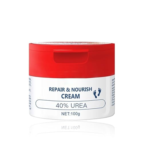 40% Urea Cream for Dry Foot & Cracked Heels - Moisturizing Repair with Hyaluronic Acid & Salicylic Acid