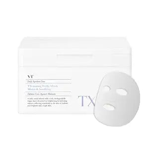 VT Cosmetics TX Toning Daily Sheet Mask (30 Pack): Hydrating & Brightening