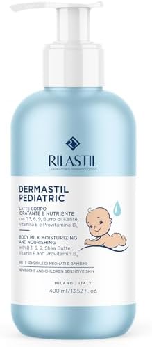 Rilastil Dermastil Pediatric Moisturizing Body Milk (400ml) - Gentle Daily Hydration for Sensitive Skin