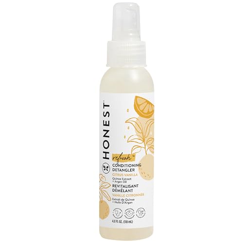 The Honest Company Sweet Orange Vanilla Conditioning Detangler Spray - Plant-Based Vegan Leave-in Conditioner