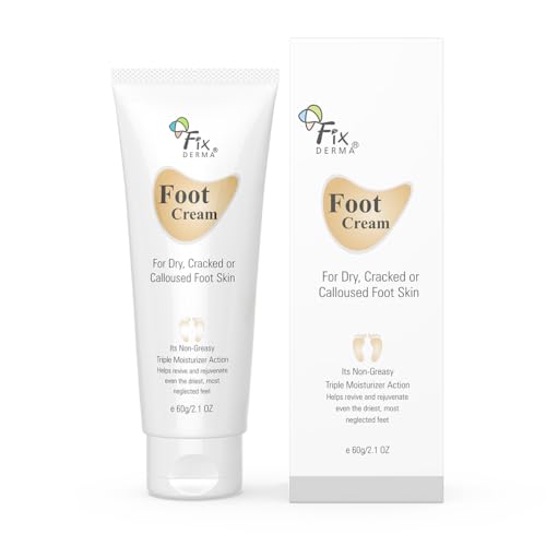Fixderma 5% Lactic Acid & 15% Urea Foot Cream - Moisturizes & Soothes Dry Cracked Feet - 60 ML
