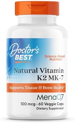 Doctor's Best, Natural Vitamin K2 MK-7, 100 mcg, 60 Veggie Caps