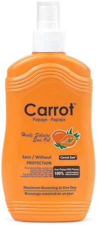 Carrot Sun Papaya Tanning Oil - Tropical Tanning Elixir
