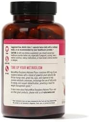 NatureWise Raspberry Ketones Plus - w/ Green Tea Extract, Cayenne Pepper, & Acai Berry - Supports Antioxidant Health, Energy Levels, Weight Goals - Vegan & Gluten-Free - 120 Capsules[120-Day Supply]
