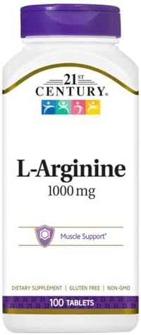 21st Century L-Arginine 1000mg, Maximum Strength 100 ea