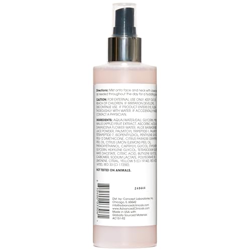 Advanced Clinicals Vitamin C Glow Facial Toner Mist