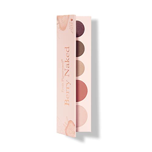 100% PURE Pretty Naked II Makeup Palette - Fruit Pigmented Eyeshadow, Blush & Highlighter (Vegan Nude Tones)