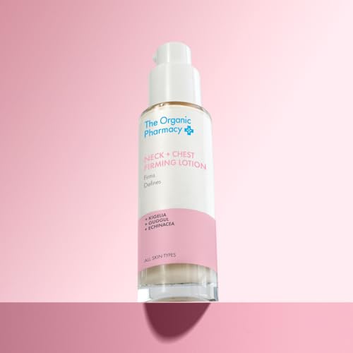 The Organic Pharmacy Neck Chest Firming Lotion 50ml - Kigelia Guggul Echinacea Organic Firming Care for Delicate Skin