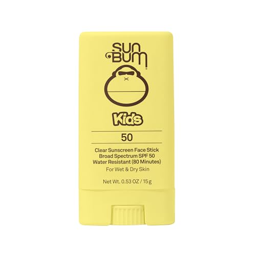 Sun Bum Kids SPF 50 Banana Face Stick, Non-Greasy, Broad Spectrum Sunscreen (Without Octinoxate & Oxybenzone)