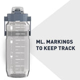 MuscleBlaze Gallon Water Bottle for Adults - Grey (2L)