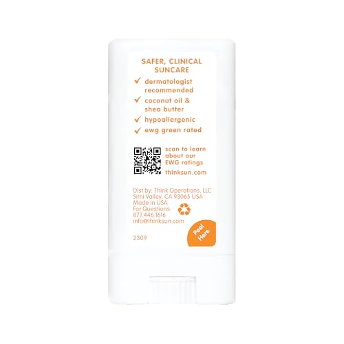 Thinkbaby SPF 30 Sun Cream Stick – Safe for Babies, Kids & Adults – Vegan, Mineral, Water Resistant, Reef Friendly