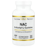 California Gold Nutrition N-Acetyl-L-Cysteine (NAC) with Molybdenum & Selenium, 120 Capsules