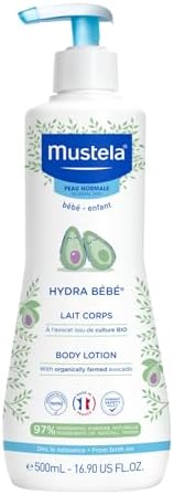 Mustela Hydra Bebe Body Milk:  Intensive Hydration for Baby's Skin (500ml)