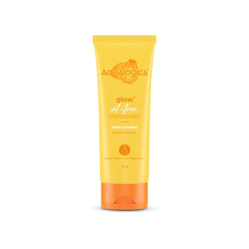 Aqualogica Glow+ Oil-Free Moisturizer with Papaya & Vitamin C | Lightweight Non-Sticky Hydrating Cream