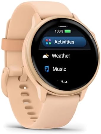 Garmin vívoactive 6 GPS Smartwatch - Metallic Pink Dawn