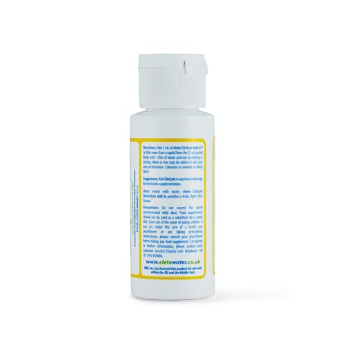 elete Electrolytes CitriLyte Hydration Drops | 60ml Refill | Zero Calorie, Zero Sugar | Makes 20L