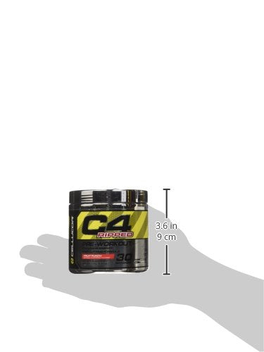 C4 Ripped Pre-Workout Powder – Raspberry Lemonade – 6.3 oz (180g) – Fat Burning Energy & Focus