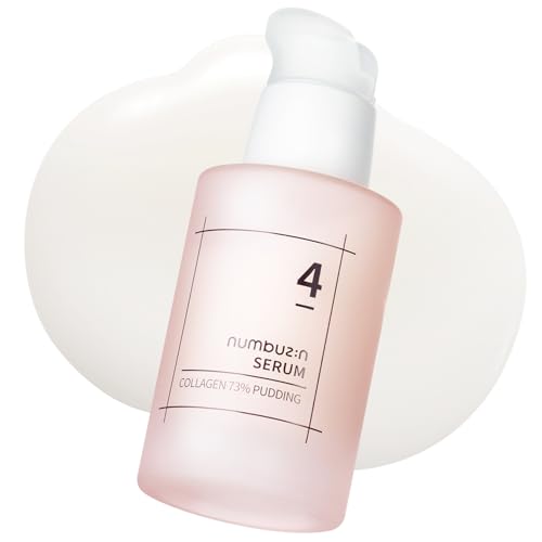 numbuzin No.4 Collagen 73% Pudding Serum – Anti-Aging Formula for Wrinkles, Firmness & Elasticity | Low-Molecular Collagen, Elastin & Hyaluronic Acid | Korean Skincare | 50ml
