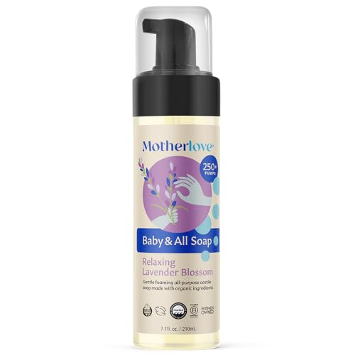 Motherlove Organic Baby & All Castile Soap - Lavender Soft Foam Multi-Purpose (7.1 oz)